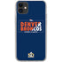 NFL Denver Broncos Super Bowl 50 Champions Bold iPhone 11 Clear Case