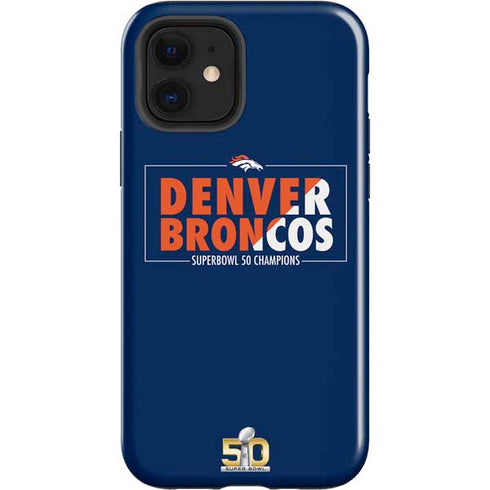 NFL Denver Broncos Super Bowl 50 Champions Bold iPhone 12 Impact Case