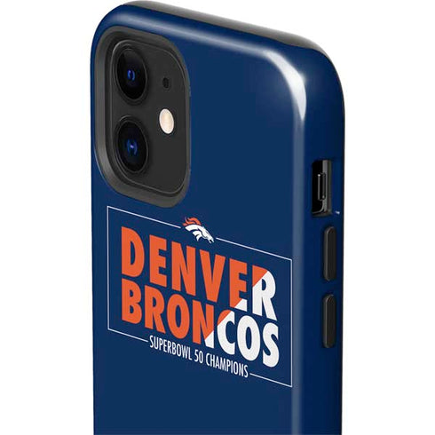 NFL Denver Broncos Super Bowl 50 Champions Bold iPhone 12 Impact Case