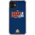 NFL Denver Broncos Super Bowl 50 Champions Bold iPhone 12 Mini Clear Case