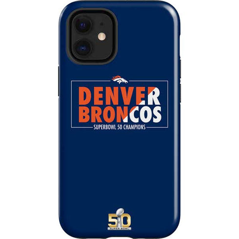 NFL Denver Broncos Super Bowl 50 Champions Bold iPhone 12 Mini Impact Case