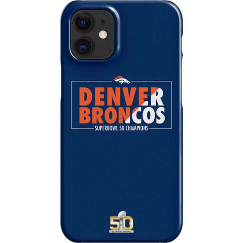NFL Denver Broncos Super Bowl 50 Champions Bold iPhone 12 Mini Lite Case