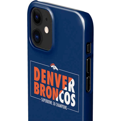 NFL Denver Broncos Super Bowl 50 Champions Bold iPhone 12 Mini Lite Case