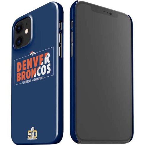NFL Denver Broncos Super Bowl 50 Champions Bold iPhone 12 Mini Lite Case