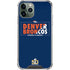 NFL Denver Broncos Super Bowl 50 Champions Bold iPhone 12 Pro Clear Case