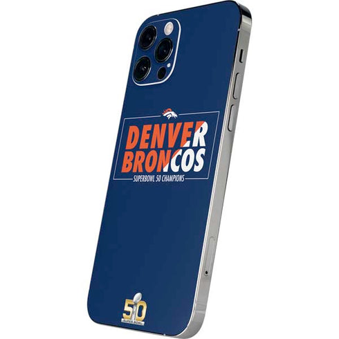 NFL Denver Broncos Super Bowl 50 Champions Bold iPhone 12 Pro Max Skin