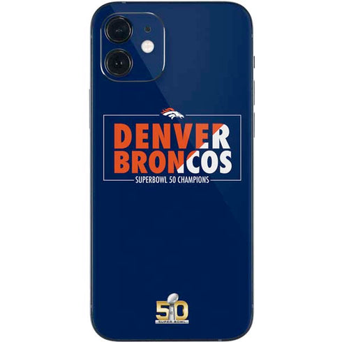 NFL Denver Broncos Super Bowl 50 Champions Bold iPhone 12 Skin