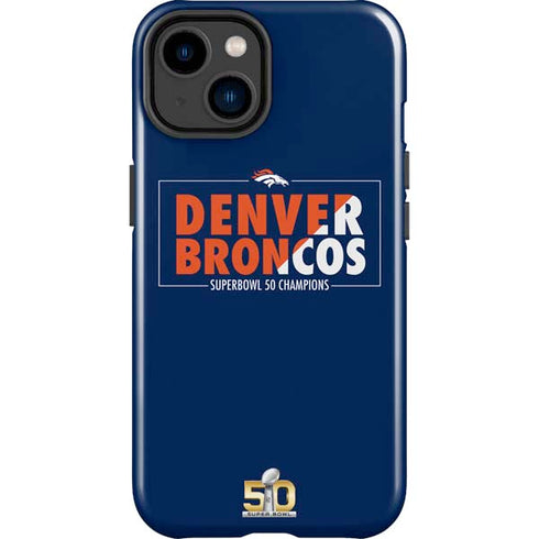 NFL Denver Broncos Super Bowl 50 Champions Bold iPhone 14 Plus Impact Case