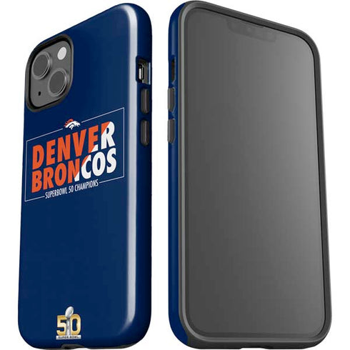 NFL Denver Broncos Super Bowl 50 Champions Bold iPhone 15 Plus Impact Case