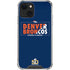 NFL Denver Broncos Super Bowl 50 Champions Bold iPhone 14 Plus Clear Case