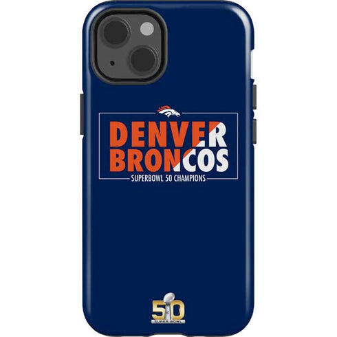 NFL Denver Broncos Super Bowl 50 Champions Bold iPhone 14 Impact Case