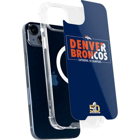 NFL Denver Broncos Super Bowl 50 Champions Bold iPhone 15 Plus MagSafe Case