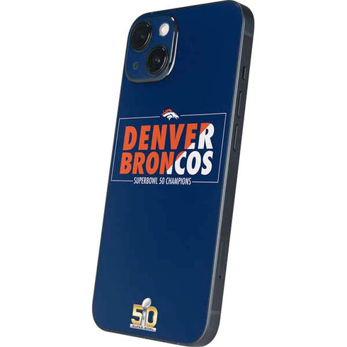 NFL Denver Broncos Super Bowl 50 Champions Bold iPhone 15 Plus Skin