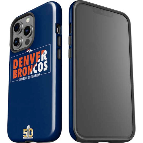 NFL Denver Broncos Super Bowl 50 Champions Bold iPhone 15 Pro Impact Case