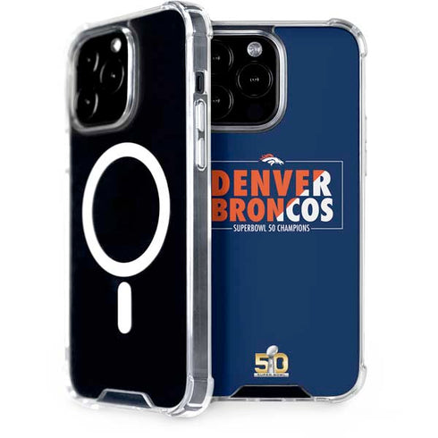 NFL Denver Broncos Super Bowl 50 Champions Bold iPhone 14 Pro Max MagSafe Case
