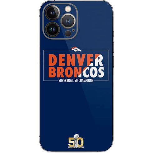 NFL Denver Broncos Super Bowl 50 Champions Bold iPhone 14 Pro Max Skin