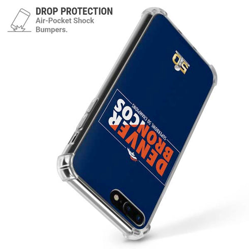 NFL Denver Broncos Super Bowl 50 Champions Bold iPhone 7/8 Plus Clear Case