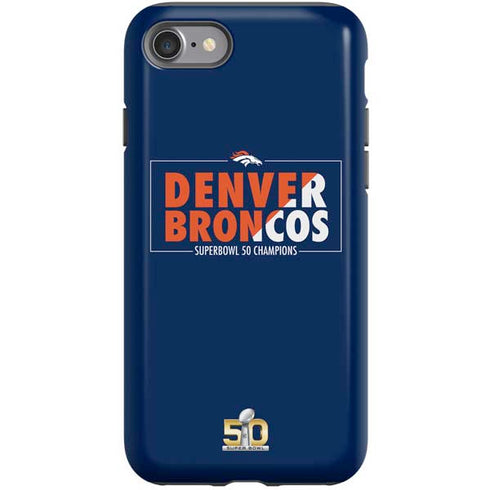 NFL Denver Broncos Super Bowl 50 Champions Bold iPhone SE (2nd & 3rd Gen) Pro Case
