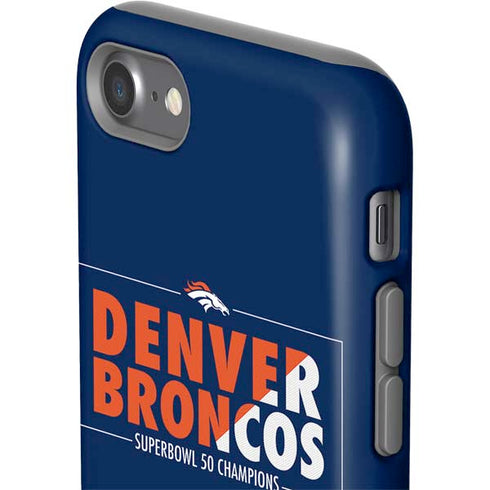 NFL Denver Broncos Super Bowl 50 Champions Bold iPhone SE (2nd & 3rd Gen) Pro Case