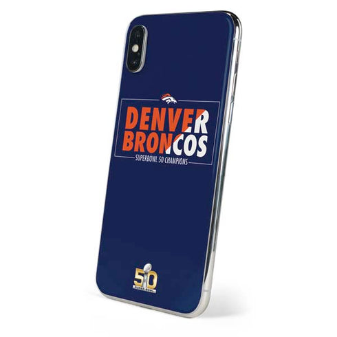 NFL Denver Broncos Super Bowl 50 Champions Bold iPhone XS Max Skin