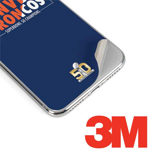 NFL Denver Broncos Super Bowl 50 Champions Bold iPhone XS Max Skin
