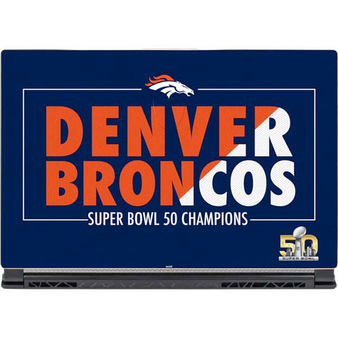NFL Denver Broncos Super Bowl 50 Champions Bold MSI GS65 Stealth Laptop Skin