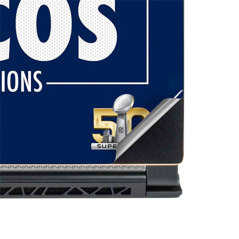 NFL Denver Broncos Super Bowl 50 Champions Bold MSI GS65 Stealth Laptop Skin