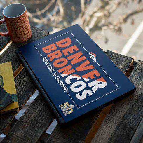 NFL Denver Broncos Super Bowl 50 Champions Bold MSI GS65 Stealth Laptop Skin