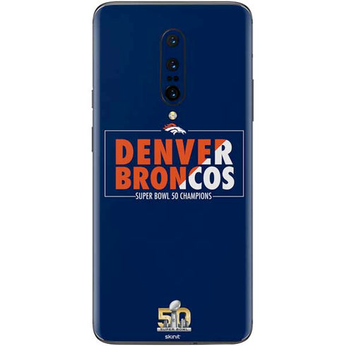 NFL Denver Broncos Super Bowl 50 Champions Bold OnePlus 7 Pro Skin