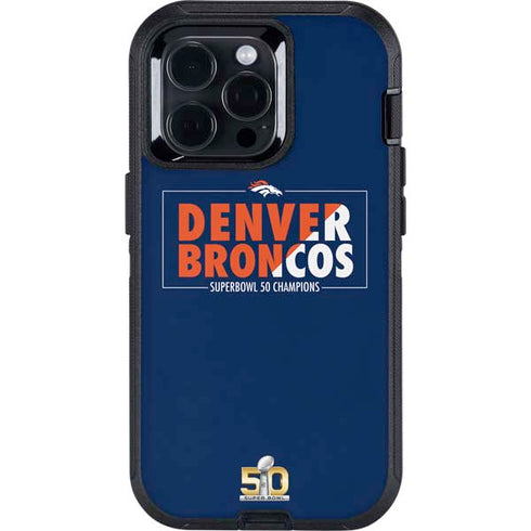 NFL Denver Broncos Super Bowl 50 Champions Bold Otterbox Defender iPhone Skin