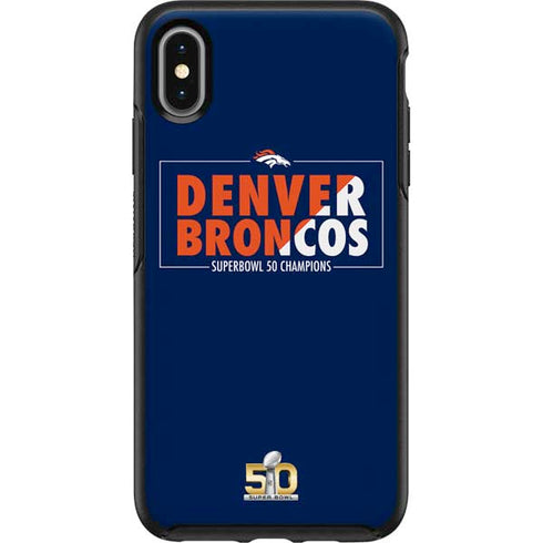 NFL Denver Broncos Super Bowl 50 Champions Bold Otterbox Symmetry iPhone Skin