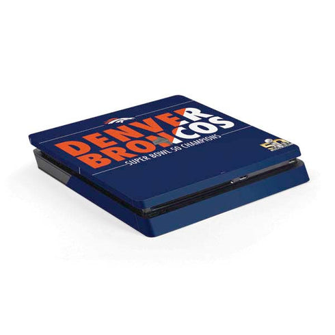 NFL Denver Broncos Super Bowl 50 Champions Bold PS4 Slim Skin