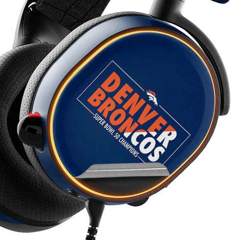 NFL Denver Broncos Super Bowl 50 Champions Bold SteelSeries Arctis 5 Skin