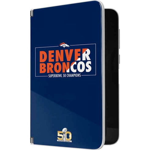 NFL Denver Broncos Super Bowl 50 Champions Bold Surface Duo Skin