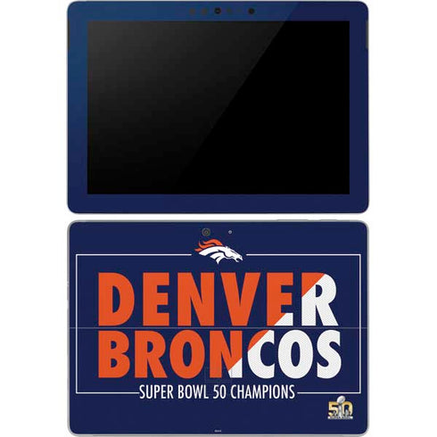 NFL Denver Broncos Super Bowl 50 Champions Bold Surface Go Skin