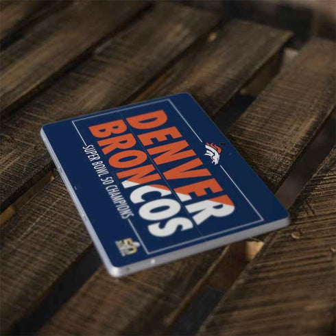 NFL Denver Broncos Super Bowl 50 Champions Bold Surface Go Skin