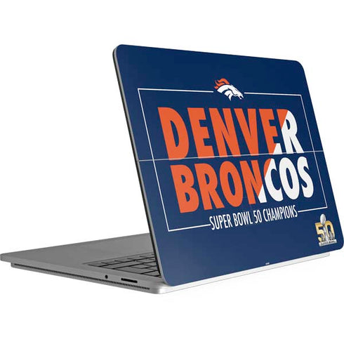 NFL Denver Broncos Super Bowl 50 Champions Bold Surface Laptop Studio Skin