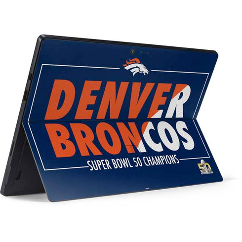 NFL Denver Broncos Super Bowl 50 Champions Bold Surface Pro 6 Skin