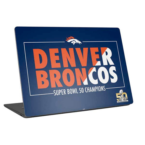 NFL Denver Broncos Super Bowl 50 Champions Bold Universal Laptop 15in (12.2 x 8.8in) Skin