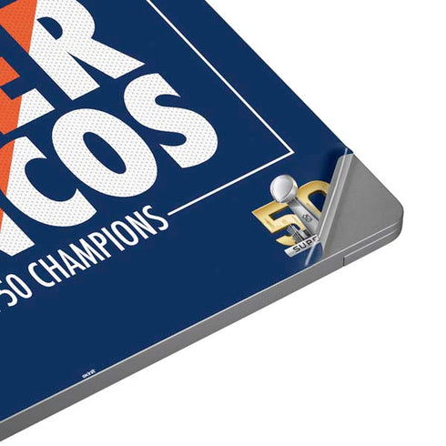 NFL Denver Broncos Super Bowl 50 Champions Bold Universal Laptop 16in (13 x 9.4in) Skin