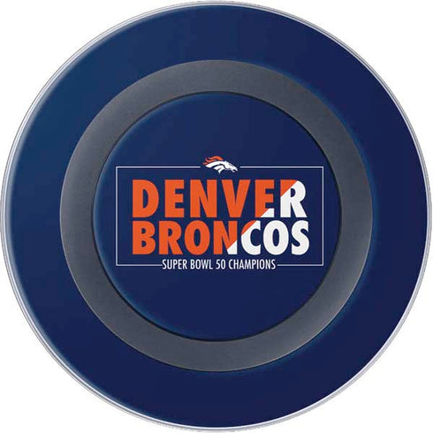 NFL Denver Broncos Super Bowl 50 Champions Bold Wireless Charger Skin