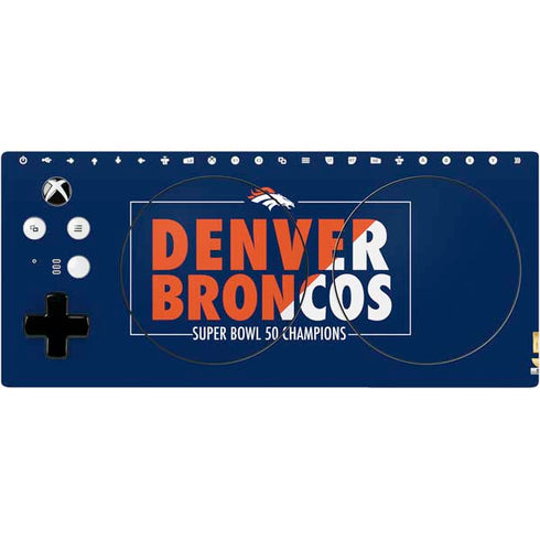 NFL Denver Broncos Super Bowl 50 Champions Bold Xbox Adaptive Controller Skin