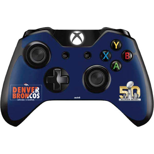 NFL Denver Broncos Super Bowl 50 Champions Bold Xbox One Controller Skin
