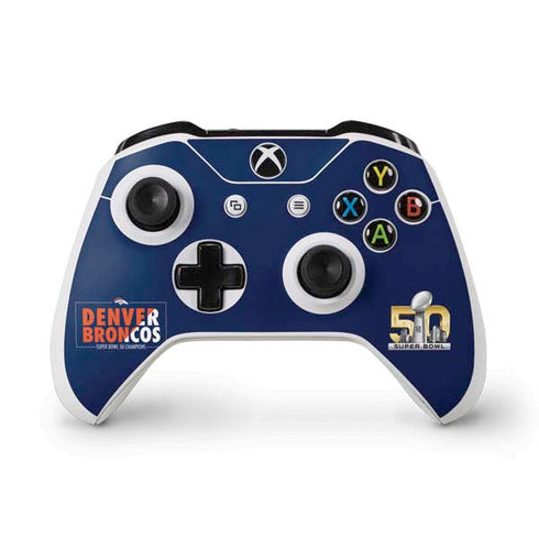 NFL Denver Broncos Super Bowl 50 Champions Bold Xbox One S Controller Skin