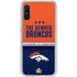 NFL Denver Broncos Super Bowl 50 Champions Galaxy A10e Clear Case