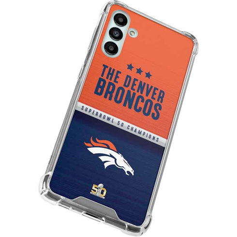 NFL Denver Broncos Super Bowl 50 Champions Galaxy A13 5G Clear Case