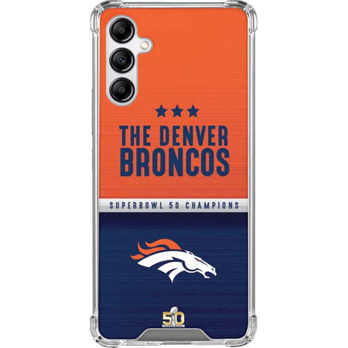 NFL Denver Broncos Super Bowl 50 Champions Galaxy A14 5G Clear Case