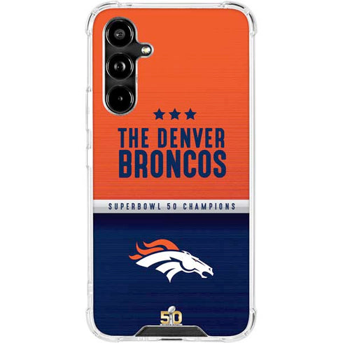 NFL Denver Broncos Super Bowl 50 Champions Galaxy A54 5G Clear Case