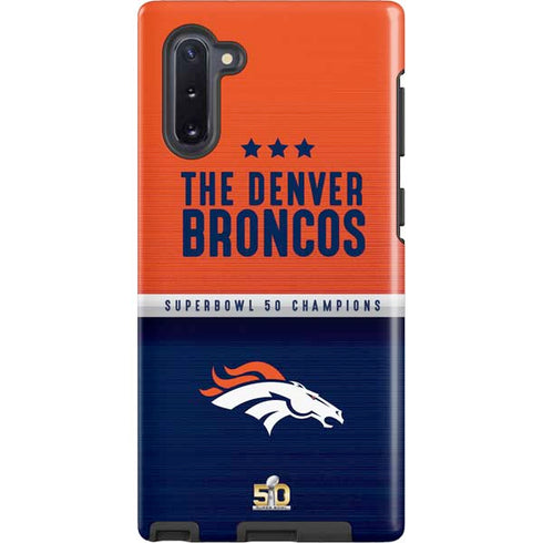 NFL Denver Broncos Super Bowl 50 Champions Galaxy Note 10 Pro Case