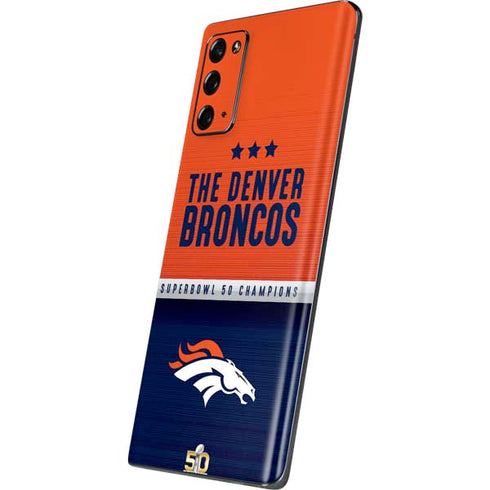 NFL Denver Broncos Super Bowl 50 Champions Galaxy Note20 5G Skin